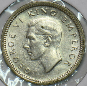 New Zealand 1942 3 Pence 196454 combine shipping