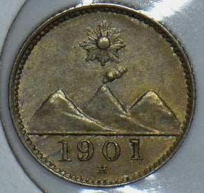 Guatemala 1901 1/4 Real 190753 combine shipping