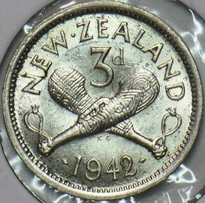 New Zealand 1942 3 Pence 196409 combine shipping