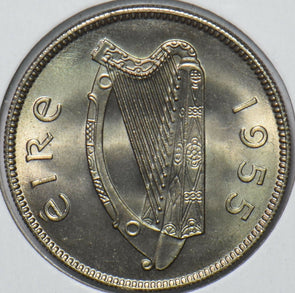 Ireland 1955 Shilling Bull animal 240260 combine shipping