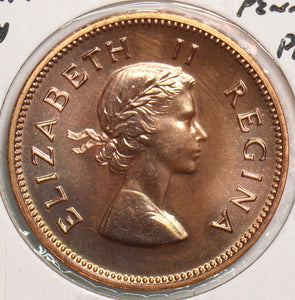 South Africa 1954 1/2 Penny Proof 299377 combine shipping