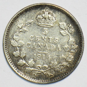 Canada 1914 5 Cents 153266 combine shipping
