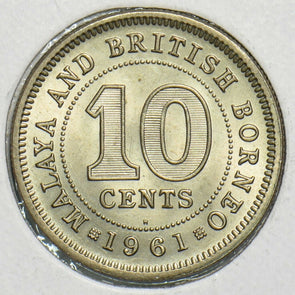Malaya and British Borneo 1961 10 Cents 0 197781 combine shipping