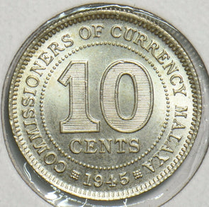 Malaya 1945 10 Cents 491462 combine shipping