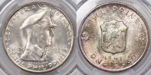 Philippines 1947 S Peso PCGS MS 65 MacArthurs PC1337 combine shipping