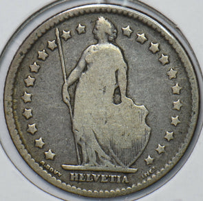 Switzerland 1877 Franc 902787 combine shipping