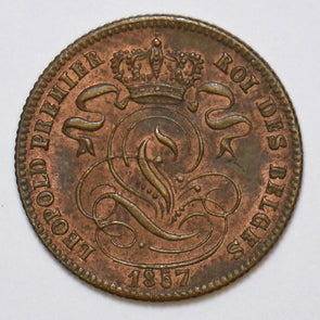 Belgium 1857 Centime Lion animal B0145 combine shipping