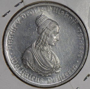 Germany 1923 Westphalia 100 Mark UNC aluminum lustrous GE0111 combine shipping