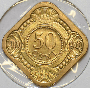 Netherlands Antilles 1990 50 Cents 152650 combine shipping