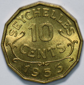 Seychelles 1935 10 Cents Elizabeth II 293521 combine shipping