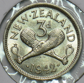 New Zealand 1942 3 Pence 297570 combine shipping