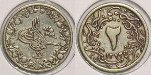 Egypt 1903 1293AH 2/10Qirsh 199026 combine shipping