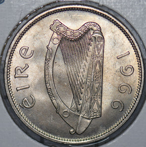 Ireland 1966 half 1/2 Crown BU 290018 combine shipping