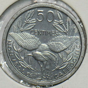 French New Caledonia 1949 50 Centimes Bird animal Choice BU 197030 combine shipp