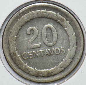 Colombia 1948 20 Centavos 150661 combine shipping