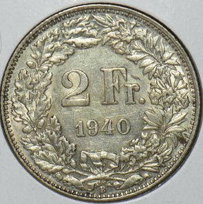 Switzerland 1940 2 Francs 194554 combine shipping