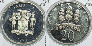 Jamaica 1972 20 Cents Proof 904699 combine shipping