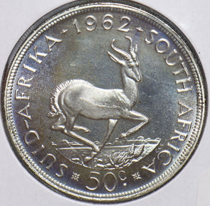 South Africa 1962 50 Cents Springbok animal 490266 combine shipping