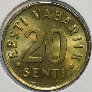 Estonia 1992 20 Senti Lion animal 196053 combine shipping