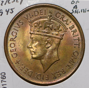 Jersey 1945 1/12 Shilling Lion animal  291760 combine shipping
