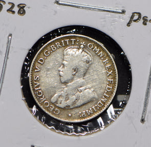 Australia 1928 3 Pence Kangaroo animal Moorhen  191279 combine shipping