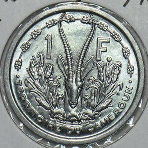 France 1948 Franc Gazelle animal Cameroon 297736 combine shipping