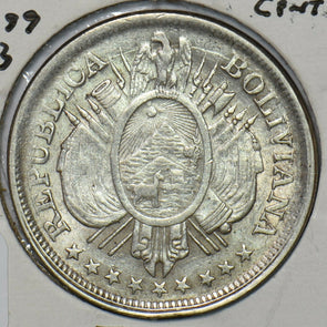 Bolivia 1899 CB 50 Centavos 295725 combine shipping