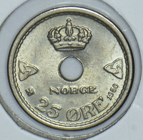 Norway 1950 25 Ore 190846 combine shipping