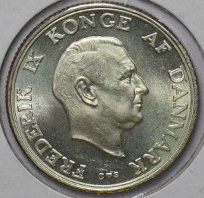 Denmark 1958 2 Kroner BU Princess Margrethe's 18th Birthday 294548 combine shipp