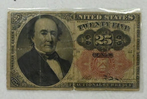 US 1874 25 CENT VG Fractional Currency FR#1308 RN0123 combine shipping
