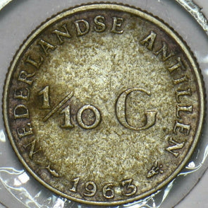 Netherlands Antilles 1963 1/10 Gulden 903710 combine shipping