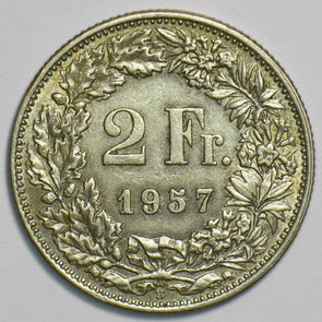 Switzerland 1957 2 Francs 197393 combine shipping