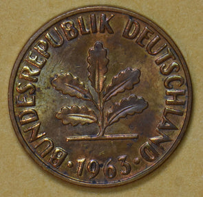 Germany 1963 2 Pfennig 191989 combine shipping