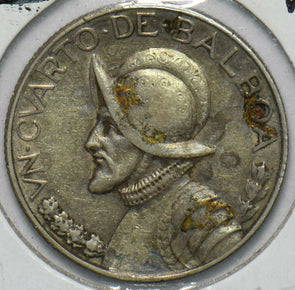 Panama 1932 1/4 Balboa 292608 combine shipping
