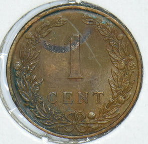 Netherlands 1906 Cent Crowned rampant lion animal 190816 combine shipping