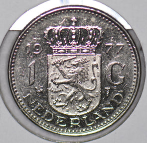 Netherlands 1977 Gulden Lion animal  900418 combine shipping