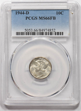 1944-D Silver mercury dime PCGS MS66FB PC1608