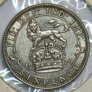 Great Britain 1926 6 Pence/Sixpence Lion animal 197381 combine shipping