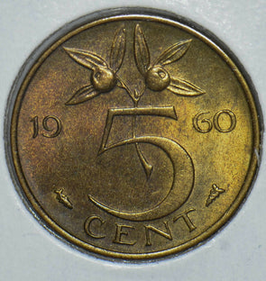 Netherlands 1960 5 Cents 190738 combine shipping