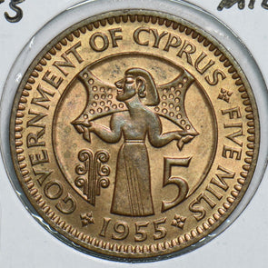 Cyprus 1955 5 Mils 198286 combine shipping