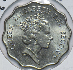 Hong Kong 1990 Queen Elizabeth II 2 Dollars Lion animal 292457 combine shipping