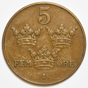 Sweden 1939 5 Ore 197353 combine shipping