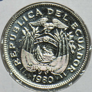 Ecuador 1980 20 Centavos Ch BU 903825 combine shipping