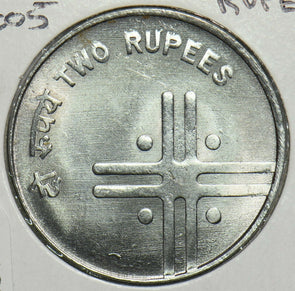 India Republic 2005 2 Rupees 0 904381 combine shipping