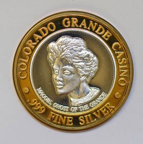 casino chip token silver james burns BU0336 combine shipping