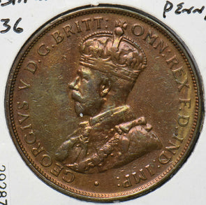 Australia 1936 Georgivs V Penny 292871 combine shipping