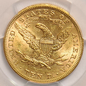 1899 $10 gold PCGS MS62 Liberty Eagle PC1166 combine shipping