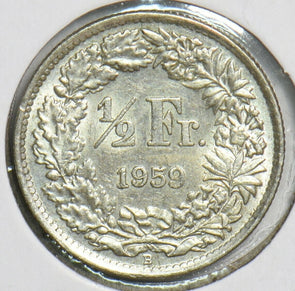 Switzerland 1959 1/2 Franc 240565 combine shipping