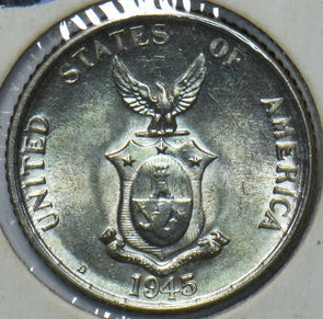 Philippines 1945 D 20 Centavos Eagle animal UNC 294764 combine shipping
