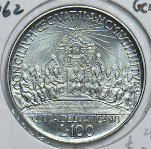 Vatican 1962 100 Lire Gem BU 198672 combine shipping